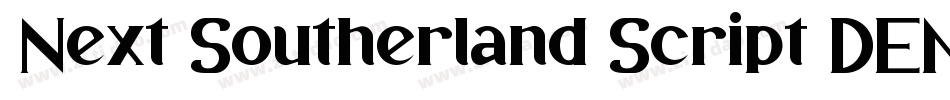 Next Southerland Script DEMO字体转换